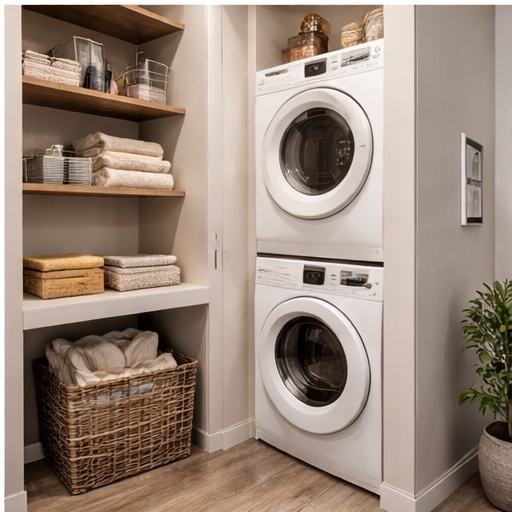 In-suite laundry at Hillcrest Suites